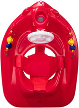 SwimWays Plastic Molded Baby Swimming Pool Tug Boat Float with Toys and Canopy