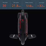 InMotion V8F Electric Unicycle 16 Inch Wheel 21.8 mph 35 Miles Mileage Self-Balancing Electric Scooter for Adults, Colorful Atmosphere Lamp, Built-in Speaker (US Plug)